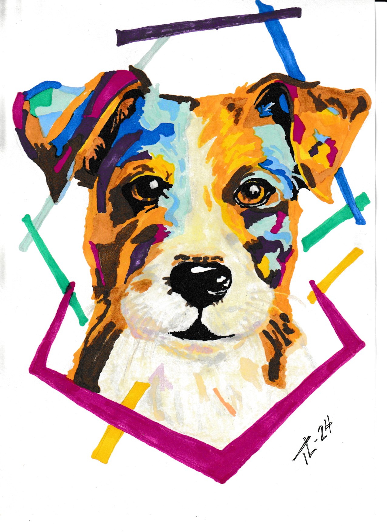 Taulu. Väriä elämään: Jackrussellinterrieri (kopio) Taulu. Väriä elämään: Jackrussellinterrieri (kopio)