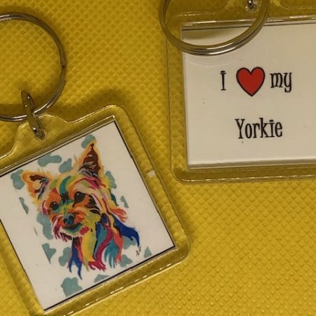 I Love My koira-avaimenperä, yorkshirenterrieri